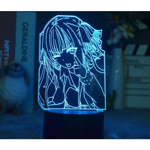 The Quintessential Quintuplets Nino Nakano Led Night Light for Bedroom Decor Nightlight Birthday Gift Anime 3d Lamp Nino Nakano