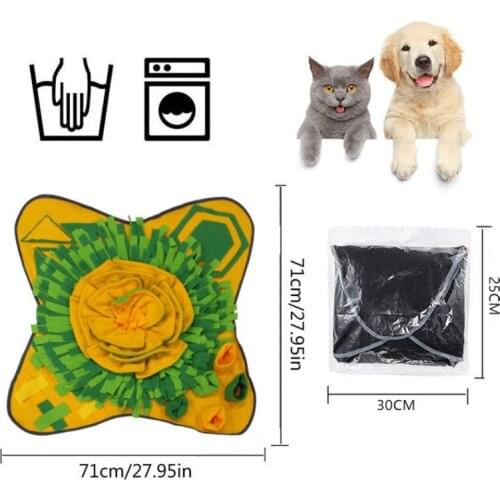 Dog Toys Increase IQ Snuffle Mat Dog Slow Dispensing Feeder Pet mat Puzzle Puppy Training Games Intelligence Puppy Toy