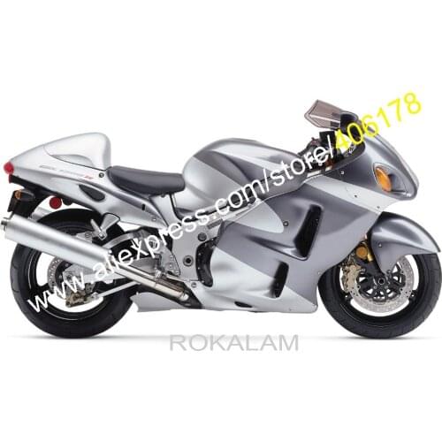 Customized Silver Fairing For Suzuki 99 00 01 02 03 04 05 06 07 GSXR1300 Hayabusa Bodywork Kit (Injection Molding)