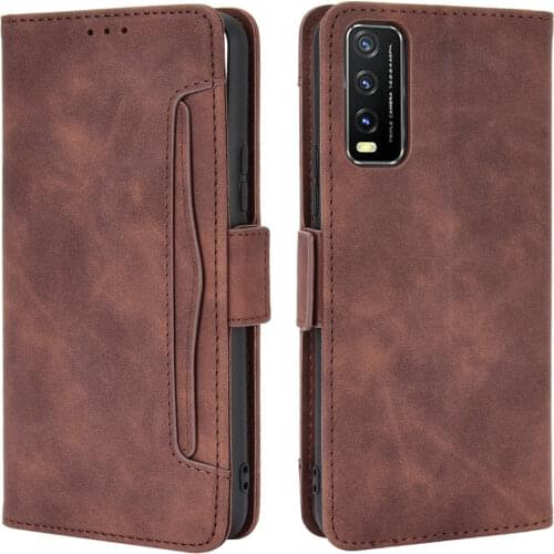 Leather Removable Card Slot For Vivo Y11S 2020 Flip Case 360 Protect Vivo Y20S Case Y 11 S Y11 Y12 20 Y20 11s Wallet Cover Funda