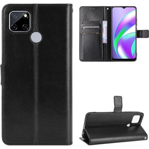 Fashion Wallet PU Leather Case Cover For OPPO A15 Flip Protective Phone Back Shell With Card Holders