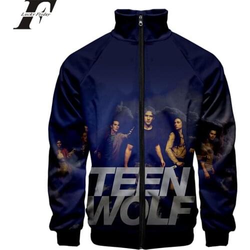 Teen Wolf 3D Windbreaker men/women baseball jacket bomber jacket Tv Series Slim streetwear Zipper Trend Casual clothes 2019
