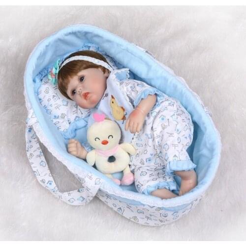 Soft body doll mini handmade dolls 16inches Silicone vinyl reborn baby Educational toys Bonecas 40cm bebe girl toy for kid Xmas