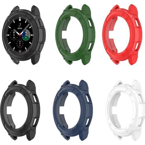 Soft TPU Full Edge Protector Frame Case For Samsung Galaxy Watch 4 40mm 44mm Watch4 Classic 42mm 46mm Bumper Protective Cover