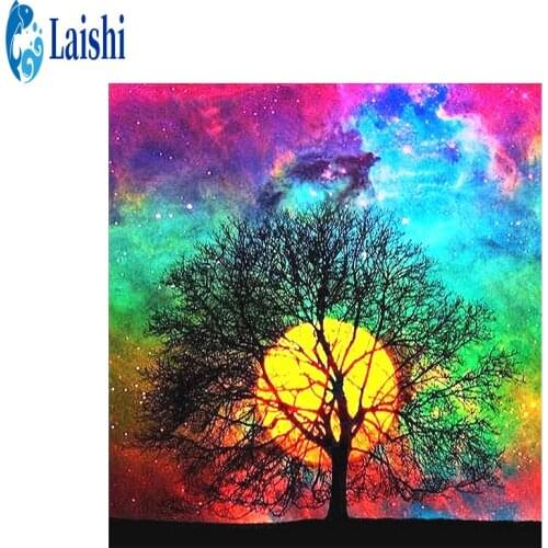 5D DIY Diamond Painting Graffiti colorful sky Kit Full Drill Square Embroidery Mosaic Art Picture of Rhinestones Decor Gift
