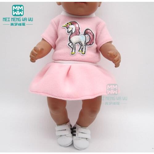 Clothes for doll fit 43cm new born doll American doll accessories Ballet princess dress evening dress