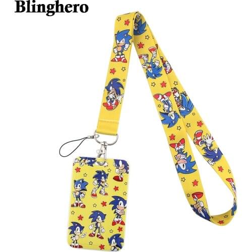 CB420 Cute Animal Cartoon Game Figure Cell Phone Lanyard For key ID Card Passport Gym USB Badge Holder DIY Hanging Rope
