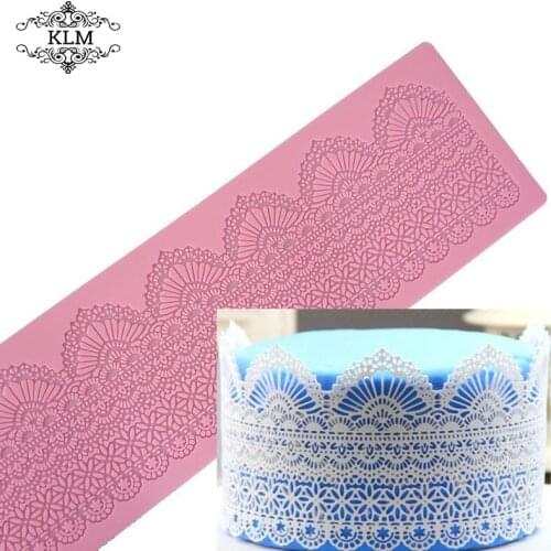 Food Grade Border Cake Decoration Silicone Mold Kitchen Baking Tools