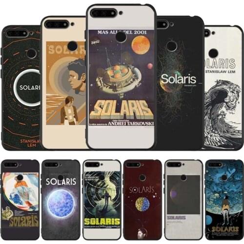 Solaris black Silicone Phone Case For honor 30 20 Pro 8 8X 9 10 20 Lite Mate 10 20 30 Lite Pro cover