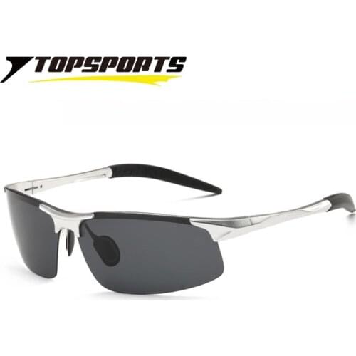 TOPSPORTS Sports Cycling Men Glasses Polarized UV400 Sunglasses Al-Mg Frame Driving Fishing Bike Eyewear Bicycle Eyeglass