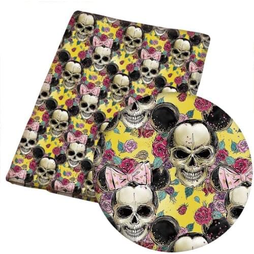 DIY 50*145CM flower pattern Polyester cotton Fabric Patchwor Printed for Tissue Kids Home Textile for Sewing Doll Dress Curtain