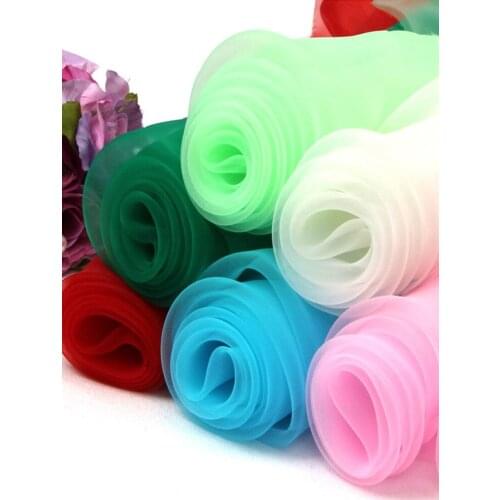 Organza Fabric Gauze Black and White Wedding Dress Tulle Lace Fabrics by Meter Sewing Material Alibaba Express Home Textile