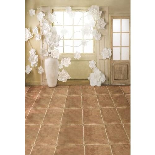 Flower pot indoor decoration photo backgrounds vinyl wedding photography backdrop for photo studio accessories photocall CM-7234