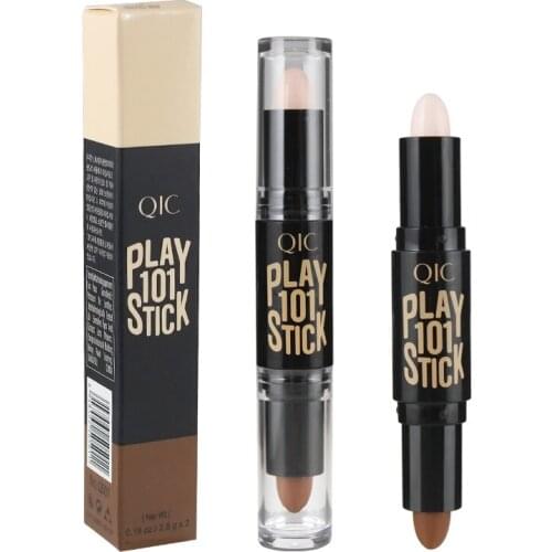 1pc Double Head Contour Stick High-light Shadow Concealer Pen Create 3D Face Full Cover Blemish Makeup Bronzer Stick TSLM2