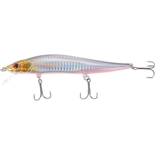 1PCS Fishing Lure Minnow Hard Bait With Three Fishing Hooks Fishing Tackle Wobbler 3D Eyes Crankbait 14cm/23g