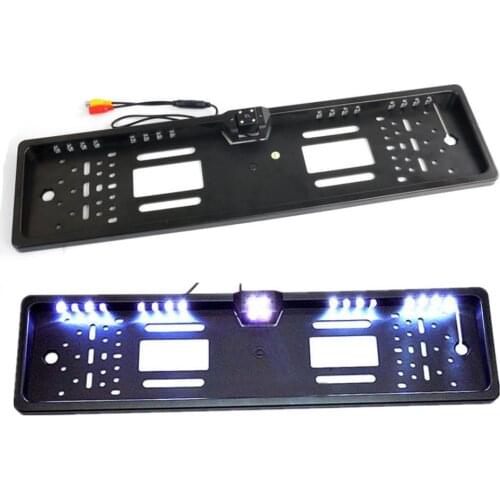 16LED Europe License Plate Frame Car Rear View Camera Waterproof Night Vision Reverse Backup Camera Led Light Parking System