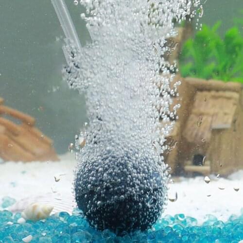 2~5cm Fish Tank Aquarium Air Stone Oxygen Aerator Increasing Air Bubble Pond Pump Hydroponic Oxygen Supply Round Air Stones Ball