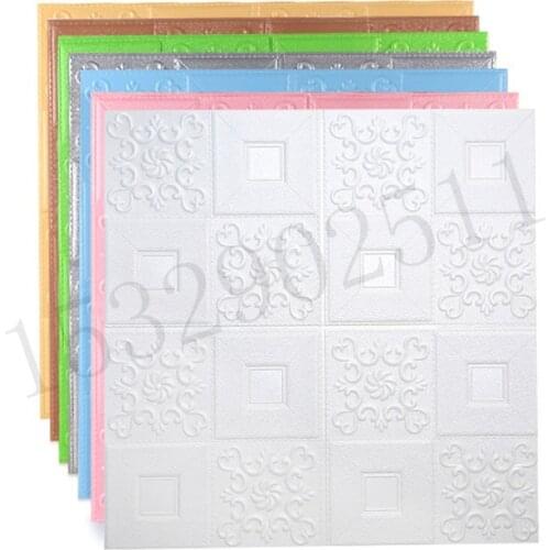 3D Stereo Foam Wall Stickers Ceiling Panel Roof Decal Self Adhesive DIY Wallpaper Home Decor Living Room Children