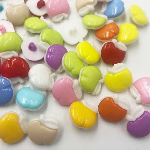 50/100 pcs New! Fruit Plastic Notions Accessories DIY Crafts Backhole Sewing Scrapbooking Buttons PT54
