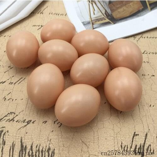 500pcs Easter Colored Eggs DIY Graffiti Painted Simulation Fake Eggs for Chicken Hatch Breeding