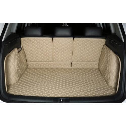 Car Travel Brand Custom Special Trunk Mats For Audi Q2 Q3 Q5 Q6 Durable Waterproof Leather Luggage Carpets For Audi SUV