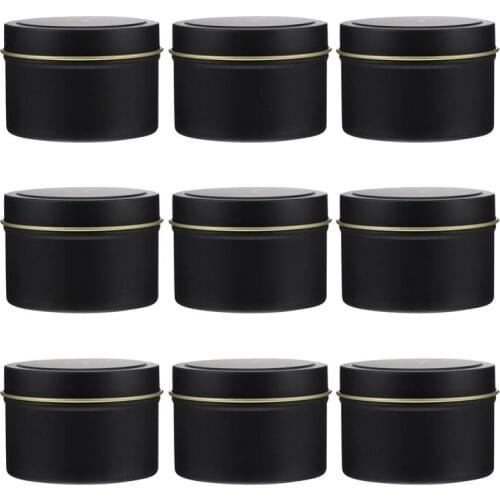 10pcs Candle Jars Travel Tins Candle Storage Container For Candle Making Retro Candle Tin Soy Wax Iron Box