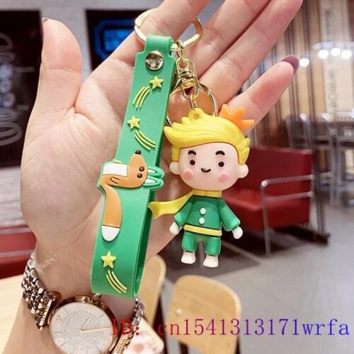 PVC Doll Keychain Women Silica gel Cartoon Keyring Keybuckle Cute Decorations Anime Bag Pendant Key chain Gift Men Fashion