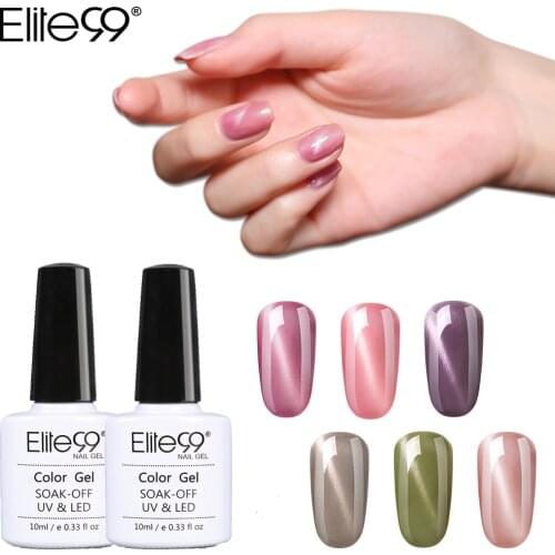 Elite99 10ml Cat Eye Gel Nail Polish Soak Off UV LED Magnetic UV Gel Polish Vernis Semi Permanent Nail Art Lacquer Enamel Polish