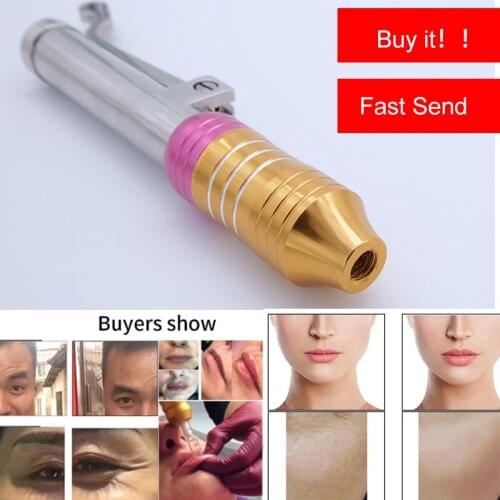 Hyaluronic Injection Pen Massage Atomizer Pen Kit High Pressure Acid Micro Guns Anti Wrinkle Lip Filler Lip Lifting Non Needle