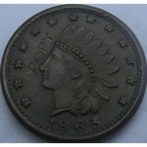 Civil war 1863 copy coins #2