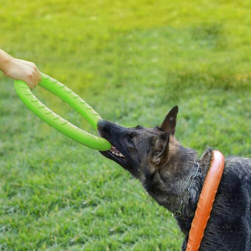 Pet Flying Discs EVA Dog Training Ring Puller Resistant Bite Floating Toy Puppy Outdoor Interactive Game Playing Products Supply