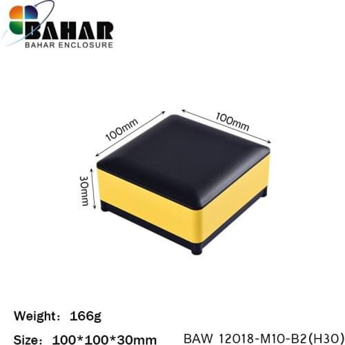 Bahar enclosure BAW12018-H30 aluminum case. Electronic equipment instrument box. Metal case.DIY junction box 100x100x30mm
