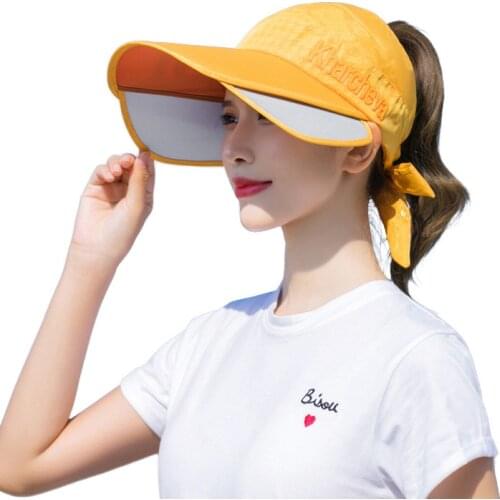 RZ077 Summer Sun Hat Womens Sun Protection Big Edge Anti-Ultraviolet Ffashion All-Match Cycling Sun Hat