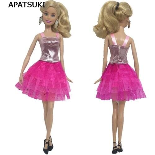 Fashion Doll Clothes For Barbie Dolls One Piece Dress For Barbie Dollhouse 1/6 Princess Dresses DIY Doll Accessories