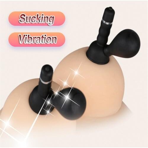 Breast Pump Bra Massager Nipple Stimulation Breast Enlargement Vibrator Vacuum Sucking Sex Toys For Women Female Masturbation