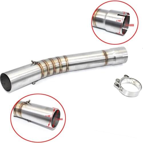 Motocycle 51mm Link Middle Pipe Full System For YAMAHA YZF-R6 R6 1998-2005 Muffler Front Header Pipe