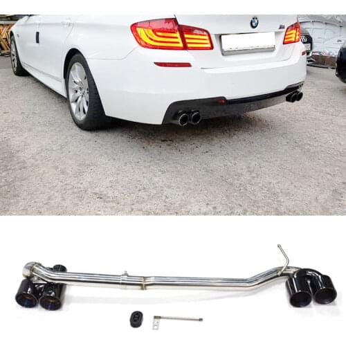 1 Set Carbon Fiber Car Exhaust Tip For BMW F10 520i 523i 525i 528i 530i M sport Muffler Tip Tailpipe For 5 series Nozzle