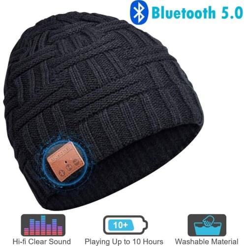 Bluetooth Beanie, Gifts for Men, Gifts for Women, Bluetooth Hat with Built-in Wireless Headphones, Gifts for Birthday, Christmas
