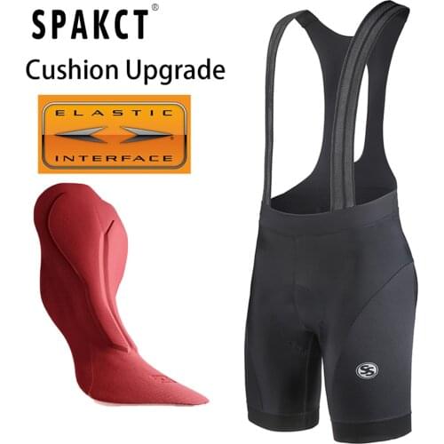 SPAKCT Men Cycling Shorts Male Bicycle Pants Bike Bib Shorts Mtb Pants Breathable Elastic Culote Ciclismo Hombre Gel