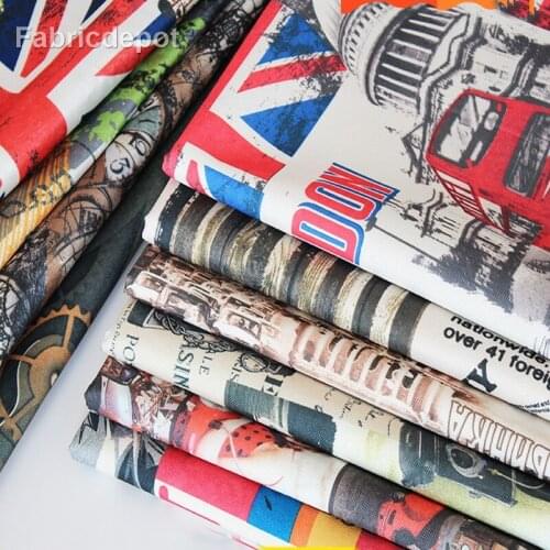 European Style Sofa Fabric Thick Cotton and Linen Cushion Cover for Furniture Home Decor Textile Per Meters