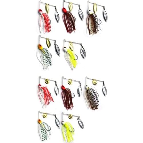 Spinner Bait 12g/17g Metal Hard Fishing Lure Spinnerbait Pike Swivel Fish Tackle Wobbler