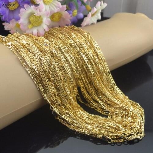 Womens Men 18K Yellow Gold Filled Chain Necklace Fashion Jewelry 16-30"