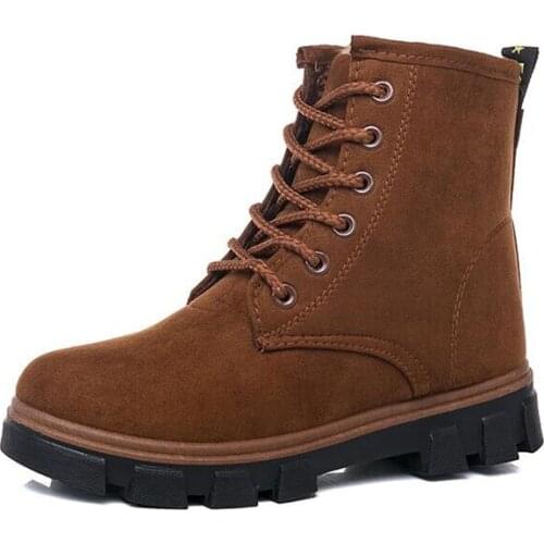 Winter Boots Snow Boots Women Shoes Woman Boots Fashion Flat PU Waterproof Ankle Booties 2019 Winter Short Fur Warm Boots