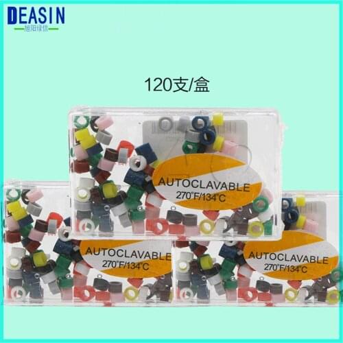 2set 120pc/set Silicone Colorful Dental Instrument Code Rings Autoclavable Hygienist for Identification dental materials