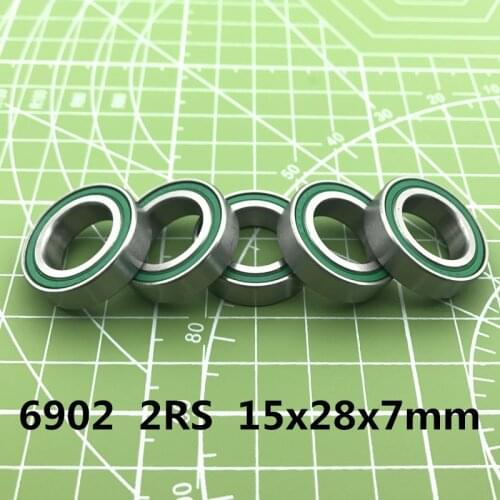 2021 Limited Free Shipping 5PCS 6902-2rs Bearing Abec-3 15x28x7 Mm Metric Thin Section 6902 2rs Ball Bearings 6902rs 61902 Rs