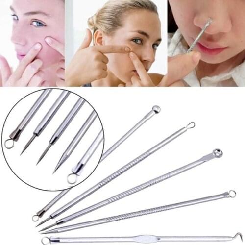 5pcs blackhead comedone acne pimple belmish extractor,vacuum blackhead remover,acne/blackhead extractor tool,Spoon for face
