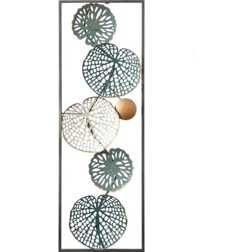 American Wrought Iron Wall Round Shape Decoration Crafts Creative Home Wall Hanging Ornaments Porch 3D Wall Sticker Accessories