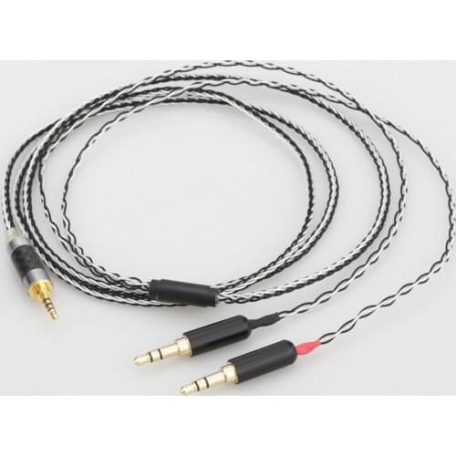 Audiocrast HC029 8 Cores 7N OCC Silver Plated 2.5mm Balanced Headphone upgrade cable For Hifiman SUNDARA he400i he400s HE56