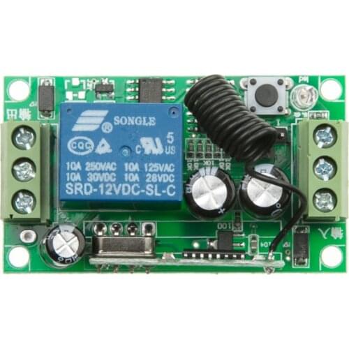 DC 12 V RF wireless remote control switch 1 channel Intelligent family system 1 receiver