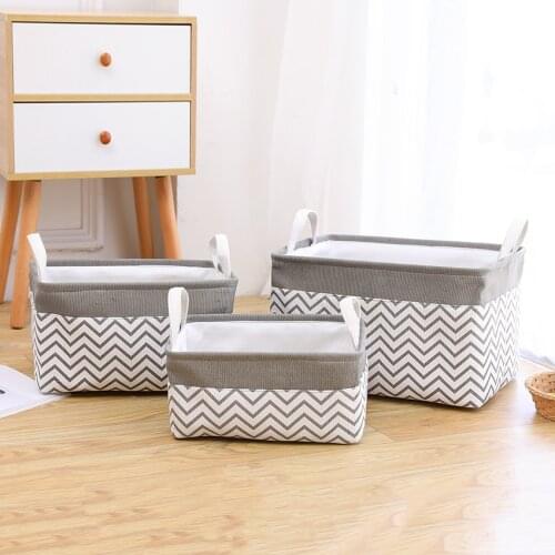 Large Decorative Fabric Storage Box Large Canvas Closet Shelves Folding Gift Storage Basket for Shelf Nursery Office Organizer